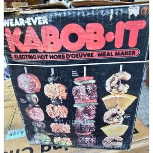 MCM Wear-Ever Kabob-It Electric Hot Hors‎ d'Oeuvre Meal Maker 74000 Yellow